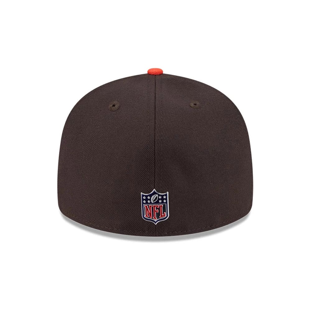 Pictured is this NFL Draft 2026 Cleveland Browns 59FIFTY Fitted cap in dark brown. 5
