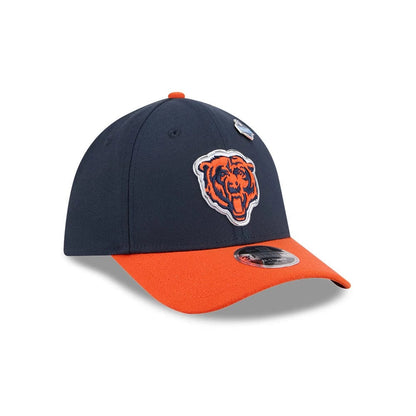 Pictured is this NFL Draft 2026 Chicago Bears 39THIRTY M-Crown Stretch Fit cap in navy. 3