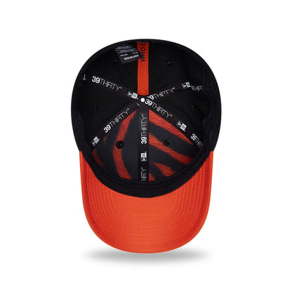 Pictured is this NFL Draft 2026 Cincinnati Bengals 39THIRTY M-Crown Stretch Fit cap in black. 2