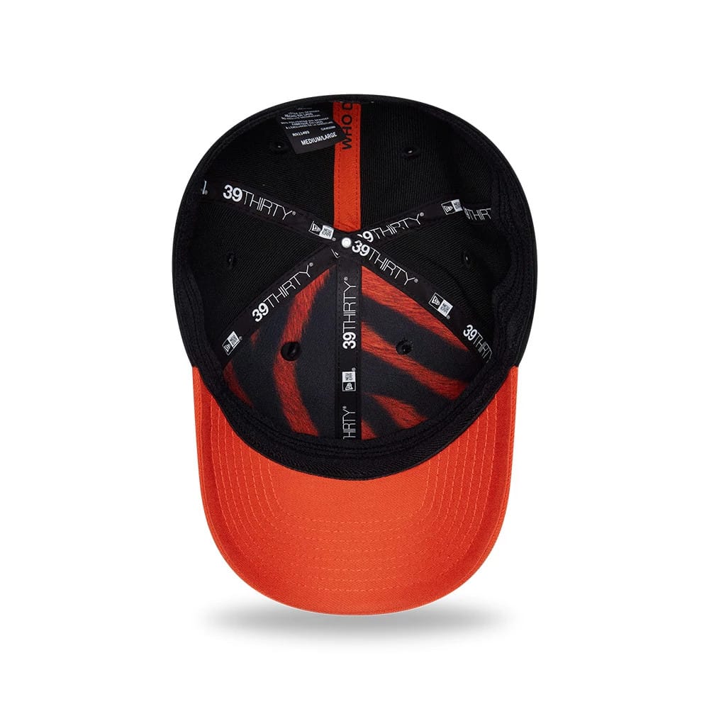 Pictured is this NFL Draft 2026 Cincinnati Bengals 39THIRTY M-Crown Stretch Fit cap in black. 2