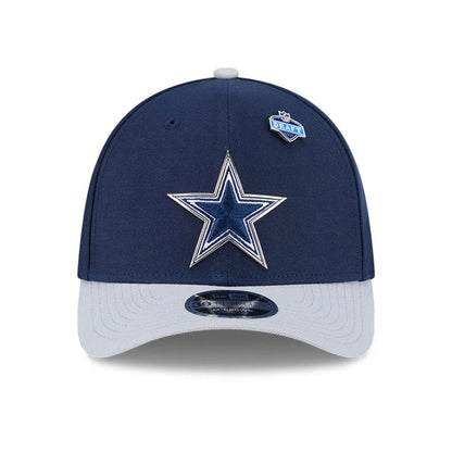 Pictured is this NFL Draft 2026 Dallas Cowboys 39THIRTY M-Crown Stretch Fit cap in dark blue. 3