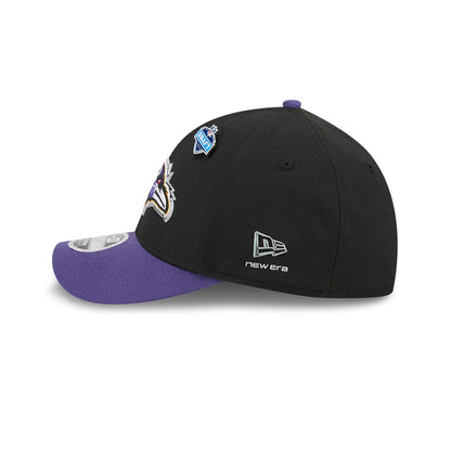 Pictured is this NFL Draft 2026 Baltimore Ravens 39THIRTY M-Crown Stretch Fit cap in black. 6