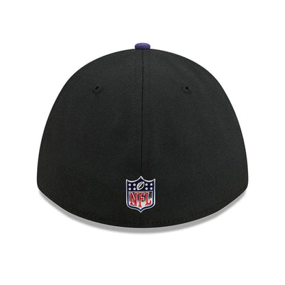 Pictured is this NFL Draft 2026 Baltimore Ravens 39THIRTY M-Crown Stretch Fit cap in black. 5