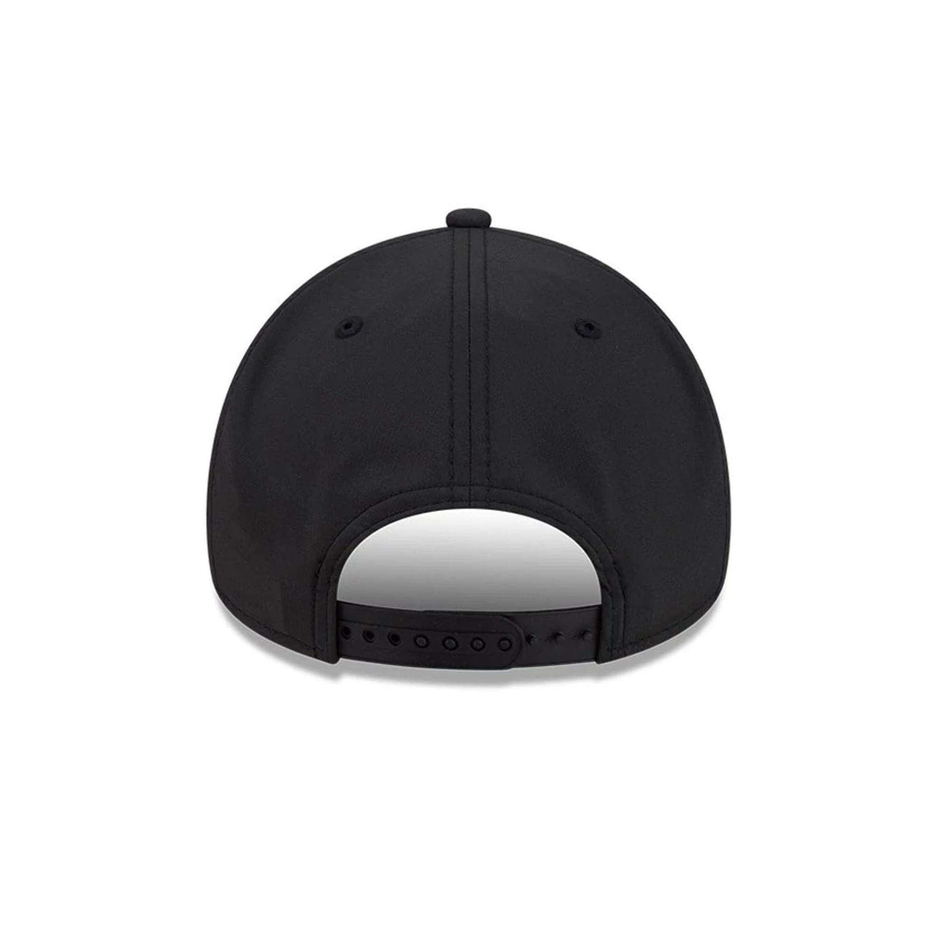 Pictured is this NFL Quickstrike Las Vegas Raiders 9FORTY Apex cap in black. 4