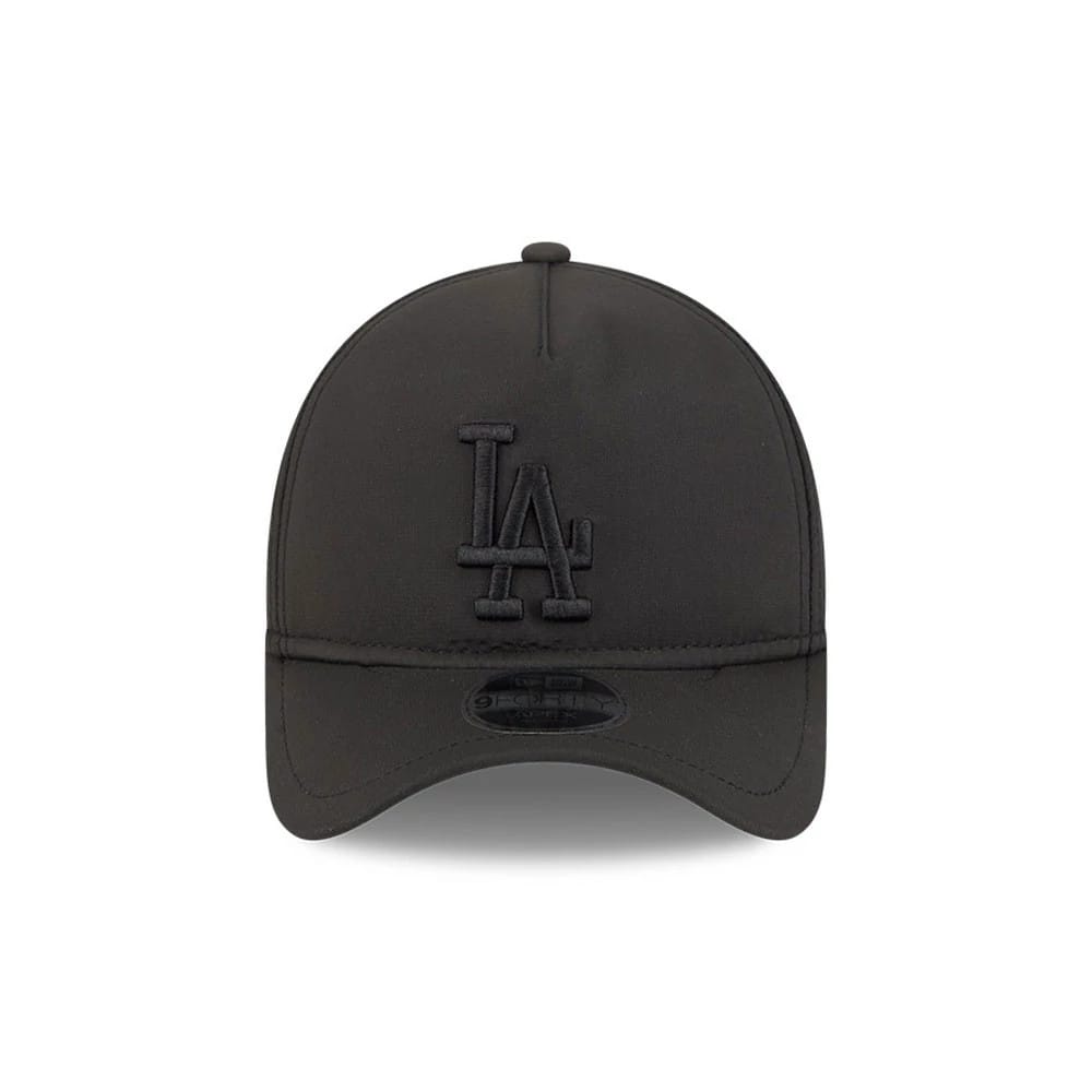 Pictured is this MLB Quickstrike LA Dodgers 9FORTY Apex cap in black on black. 2