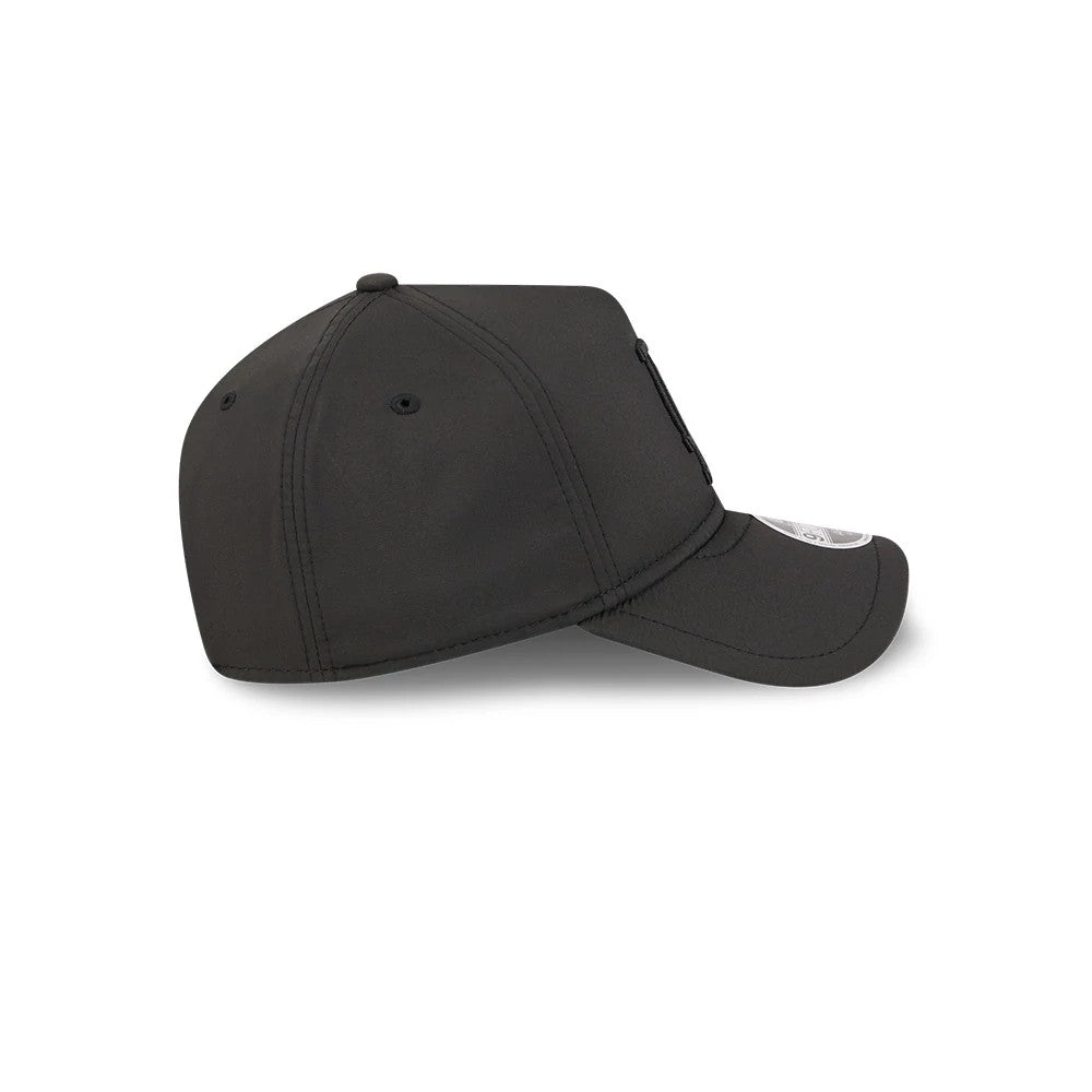 Pictured is this MLB Quickstrike LA Dodgers 9FORTY Apex cap in black on black. 6