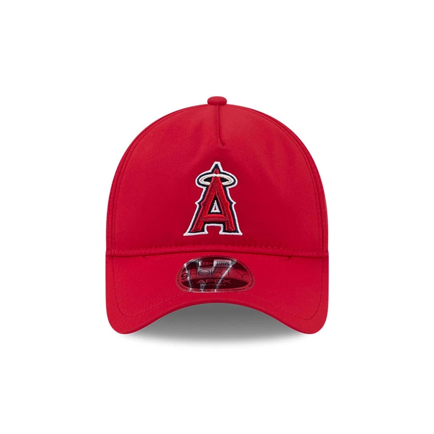Pictured is this MLB Quickstrike LA Angels 9FORTY Apex cap in red. 3