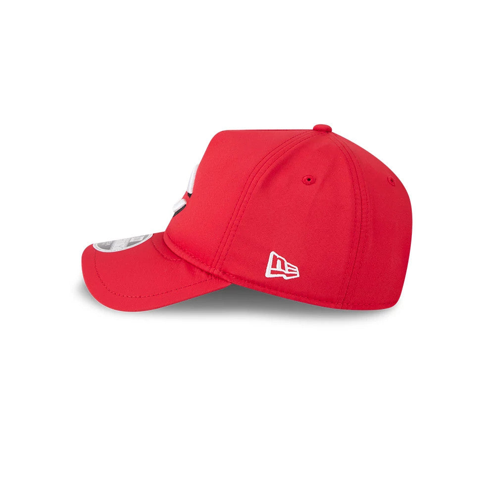Pictured is this MLB Quickstrike Cincinnati Reds 9FORTY Apex cap in red. 6