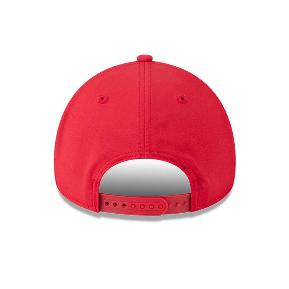 Pictured is this MLB Quickstrike Cincinnati Reds 9FORTY Apex cap in red. 5