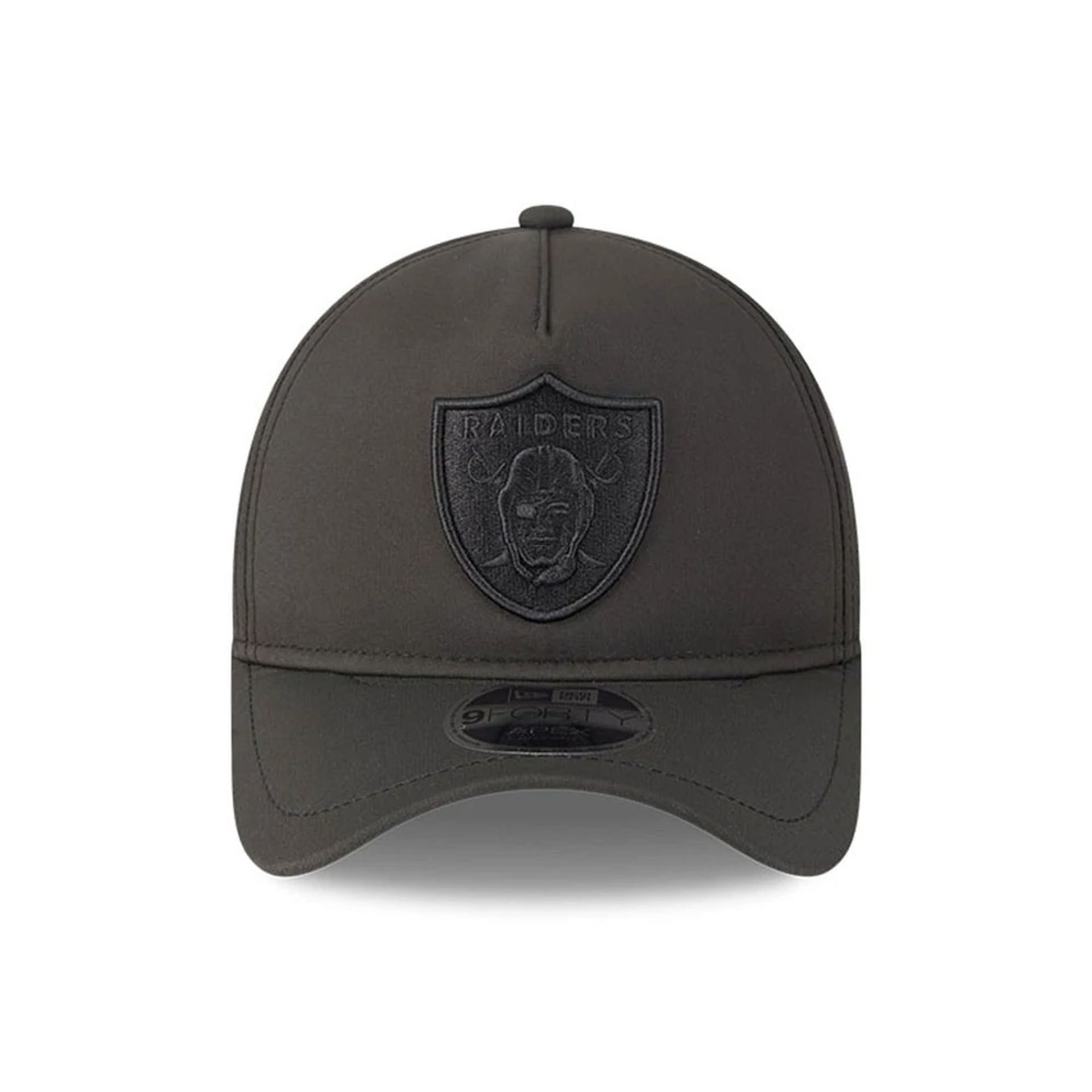 Pictured is this NFL Quickstrike Las Vegas Raiders 9FORTY Apex cap in black. 2