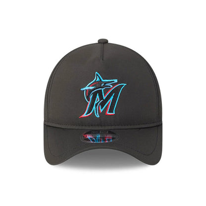 Pictured is this MLB Quickstrike Miami Marlins 9FORTY Apex cap in black. 2