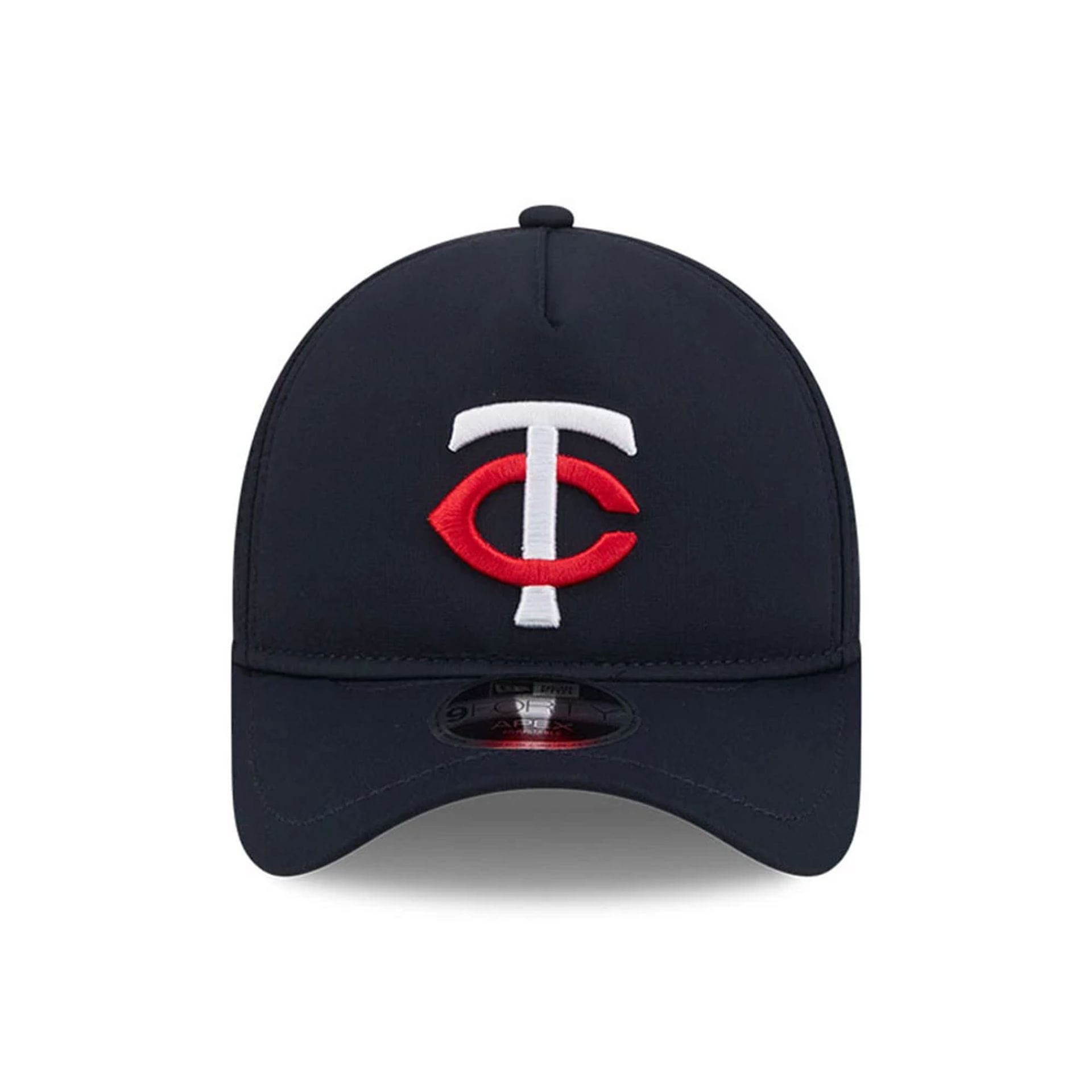 Pictured is this MLB Quickstrike Minnesota Twins 9FORTY Apex cap in navy. 2