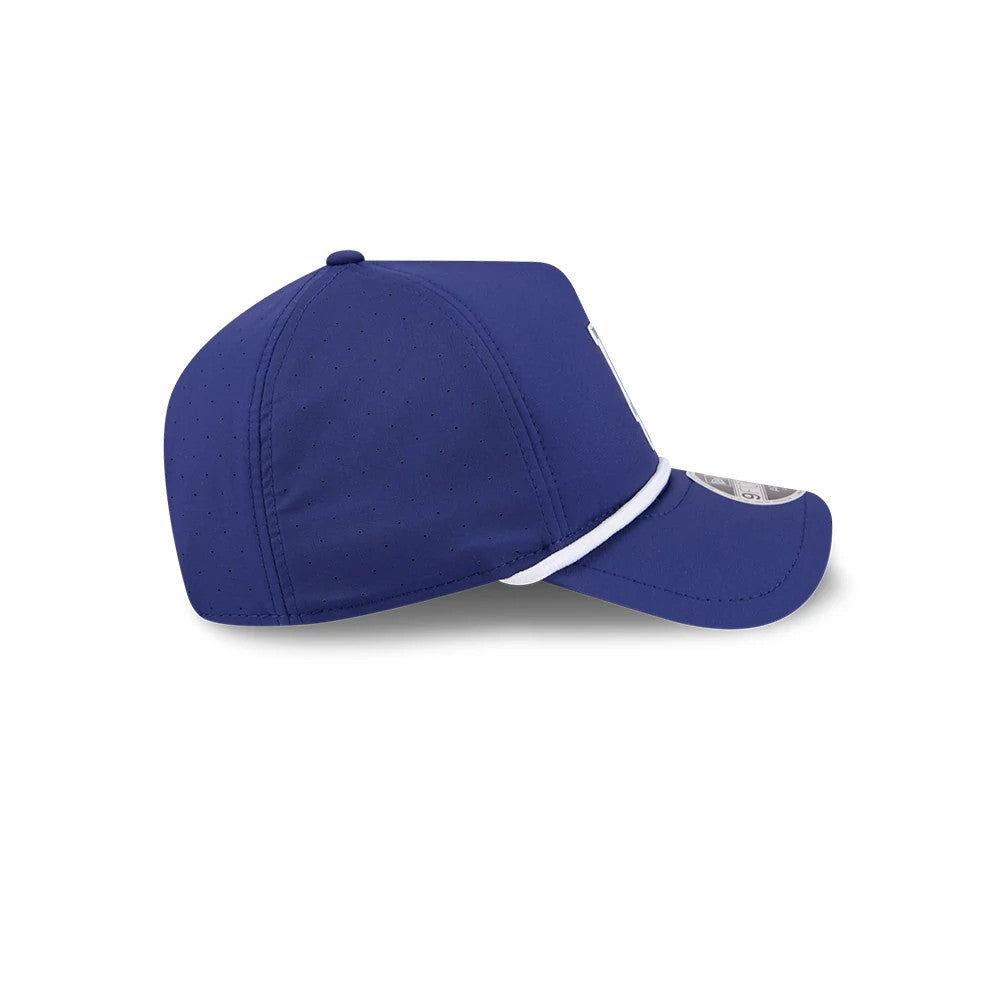 Pictured is this MLB Quickstrike Dodgers 9FORTY Apex cap in dark blue. 7