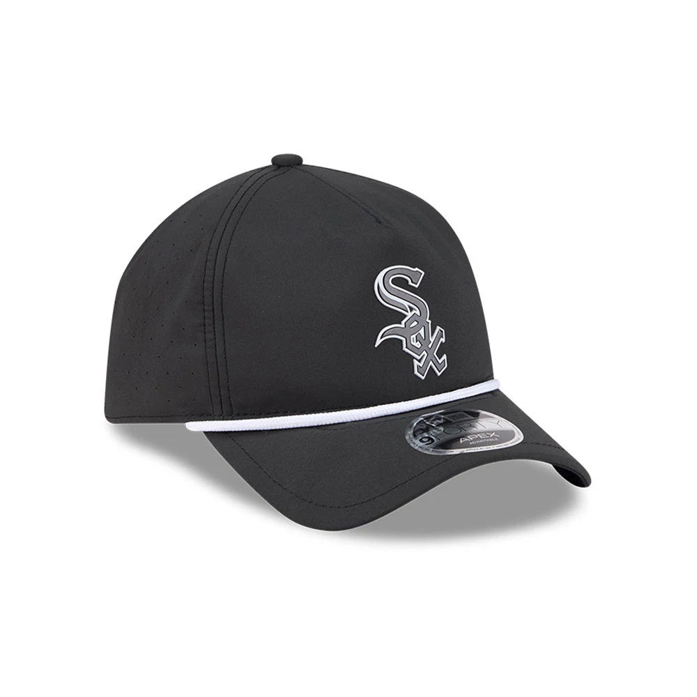 Pictured is this MLB Quickstrike Chicago White Sox 9FORTY Apex cap in black. 3