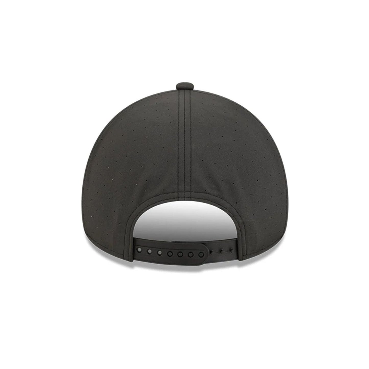 Pictured is this NFL Quickstrike Las Vegas Raiders 9FORTY Apex cap in black. 4