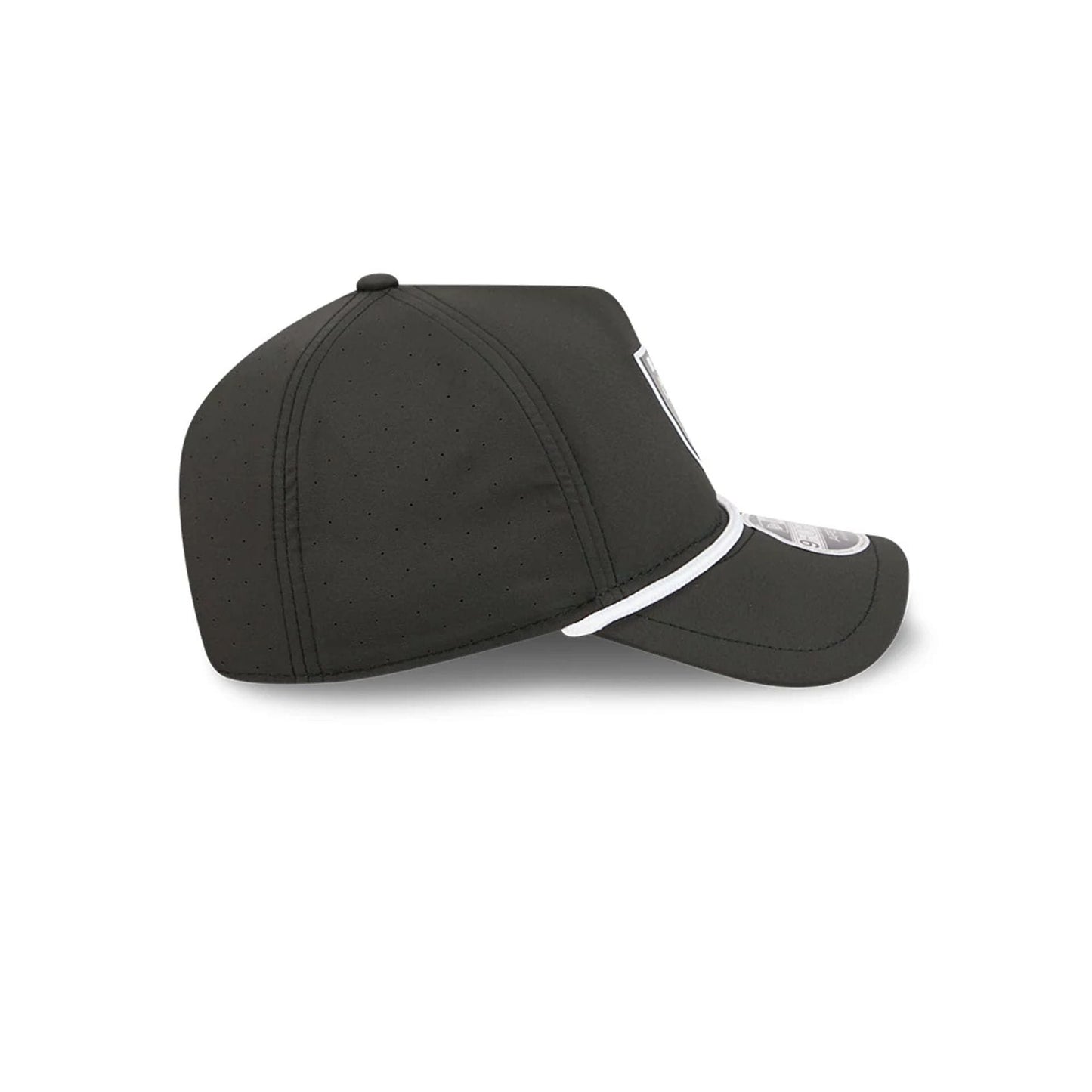 Pictured is this NFL Quickstrike Las Vegas Raiders 9FORTY Apex cap in black. 6