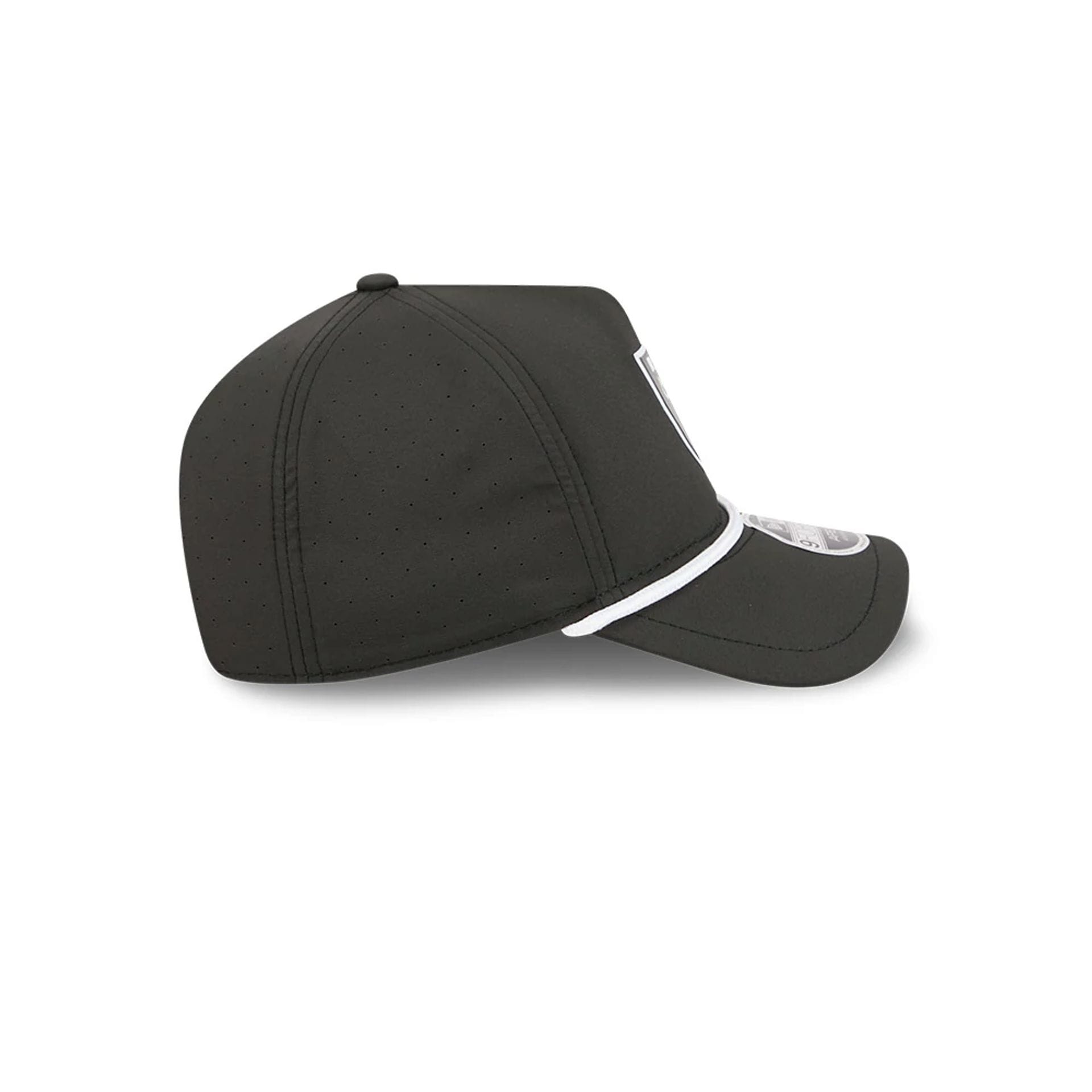 Pictured is this NFL Quickstrike Las Vegas Raiders 9FORTY Apex cap in black. 6