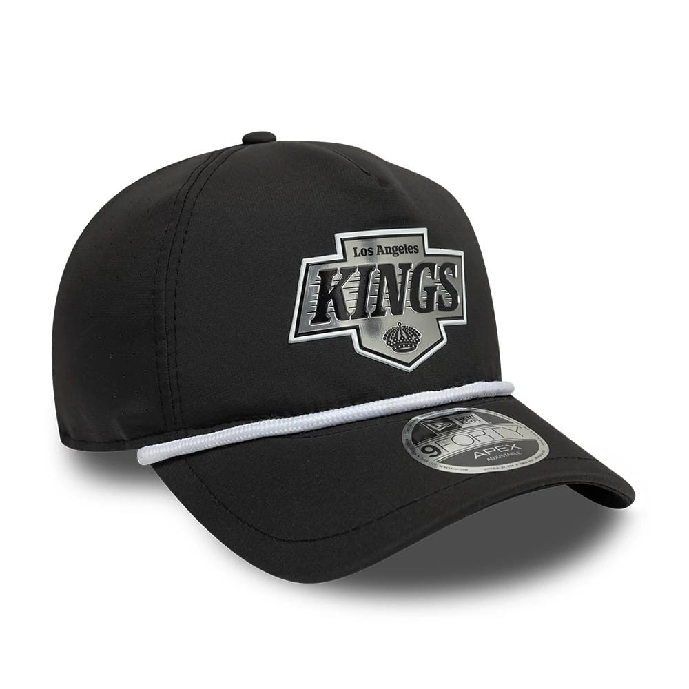 Pictured is this NHL Quickstrike LA Kings 9FORTY Apex cap in black. 3