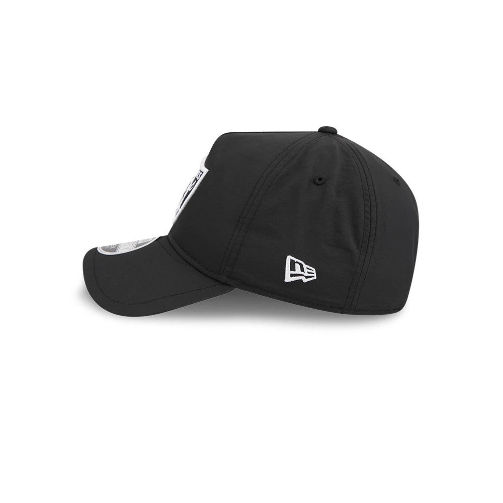 Pictured is this NFL Quickstrike Las Vegas Raiders 9FORTY Apex cap in black. 5