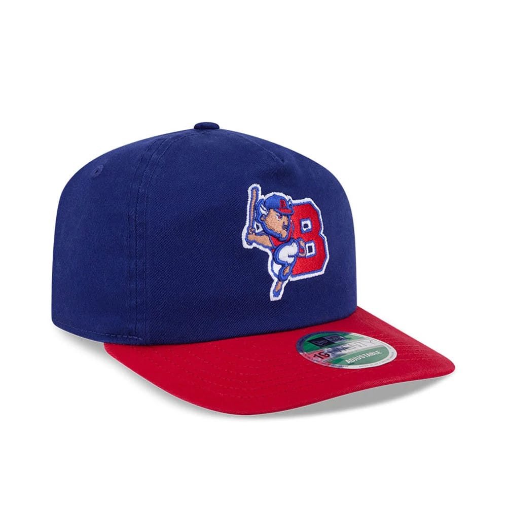 Pictured is this MiLB On Field Player Replica Buffalo Bisons 19TWENTY cap in Dark Blue. 4
