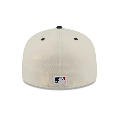 Pictured is this MLB 4th Of July 2026 LA Dodgers 59FIFTY Fitted cap in cream. 6