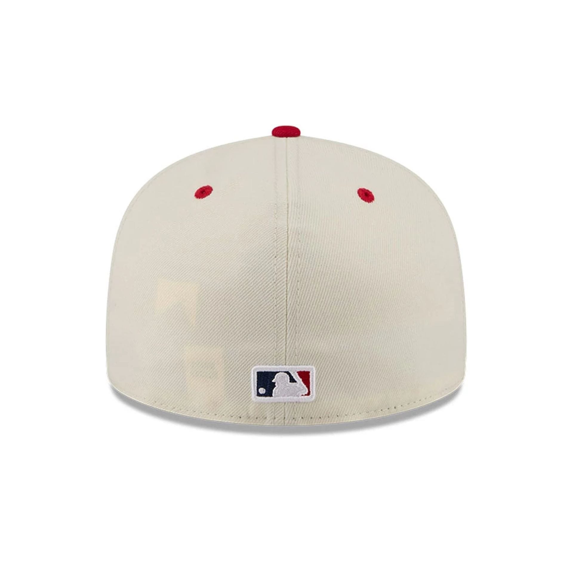 Pictured is this MLB 4th Of July 2026 Boston Red Sox 59FIFTY Fitted cap in red. 5