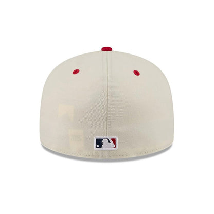 Pictured is this MLB 4th Of July 2026 Boston Red Sox 59FIFTY Fitted cap in red. 5