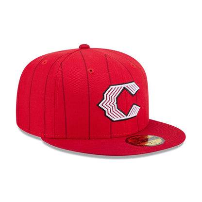 Pictured is this MLB City Connect Cincinnati Reds 59FIFTY Fitted cap in Red. 4
