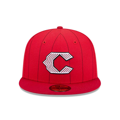 Pictured is this MLB City Connect Cincinnati Reds 59FIFTY Fitted cap in Red. 3