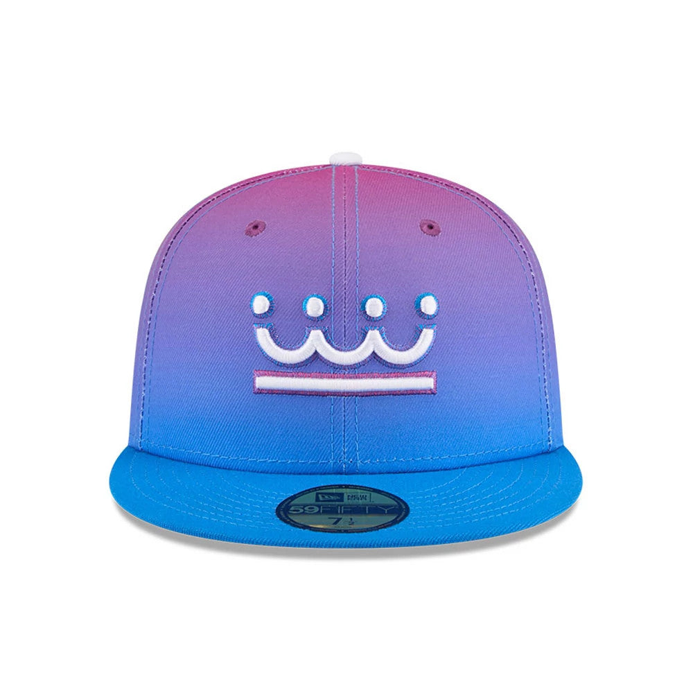 Pictured is this MLB City Connect Kansas City Royals 59FIFTY Fitted cap in Blue. 3