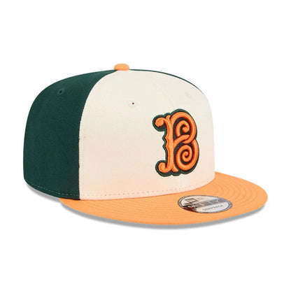 Pictured is this MLB City Connect Baltimore Orioles 9FIFTY Snapback cap in Dark Green. 4