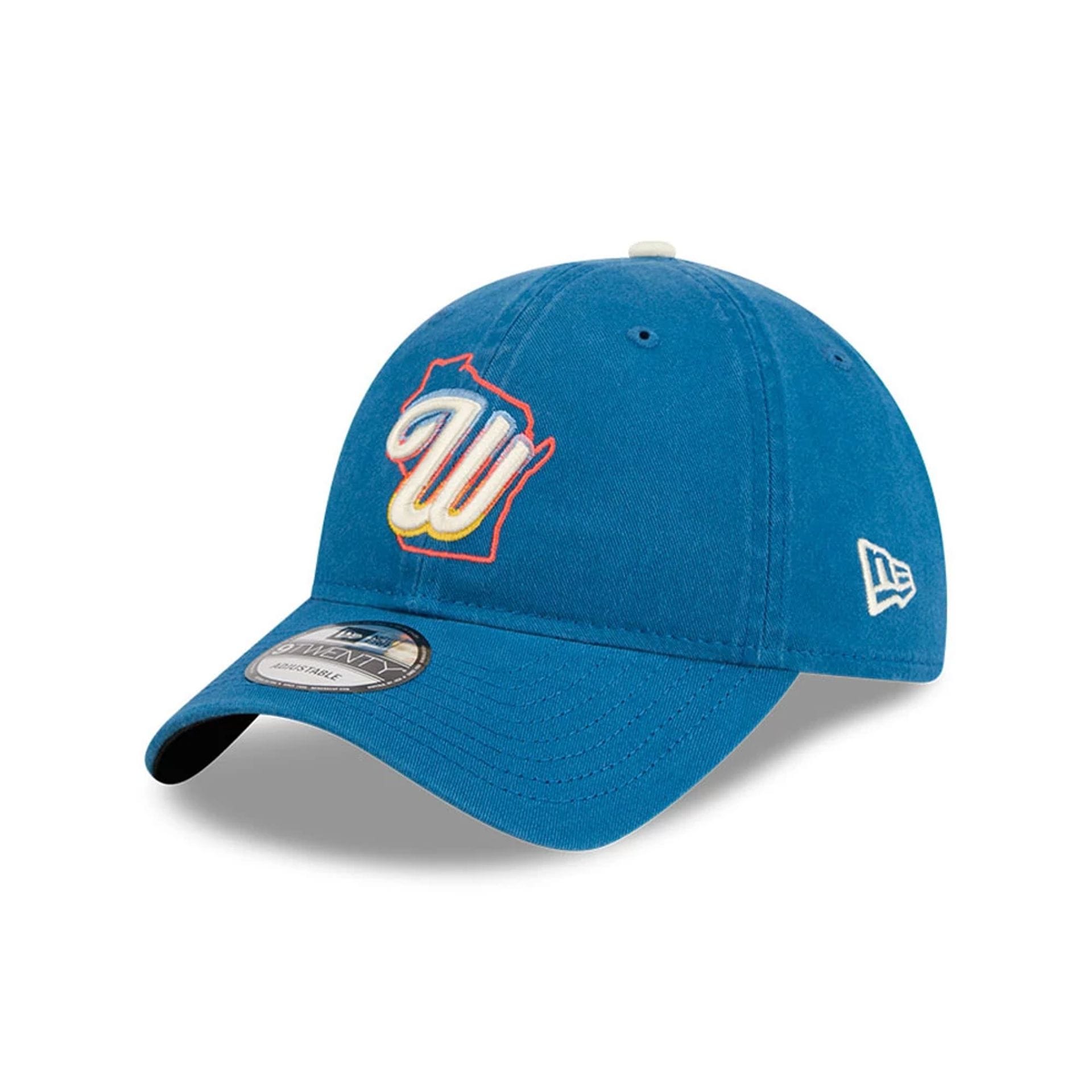 Pictured is this MLB City Connect Milwaukee Brewers 9TWENTY cap in Blue. 1
