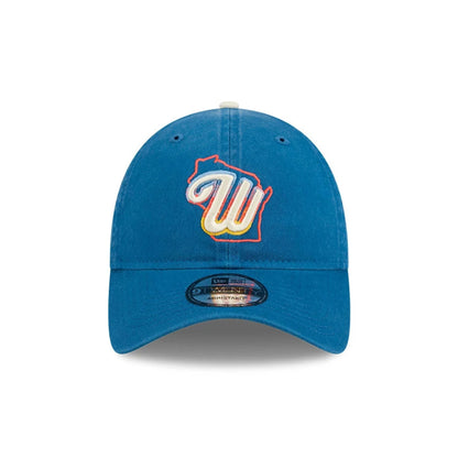 Pictured is this MLB City Connect Milwaukee Brewers 9TWENTY cap in Blue. 3