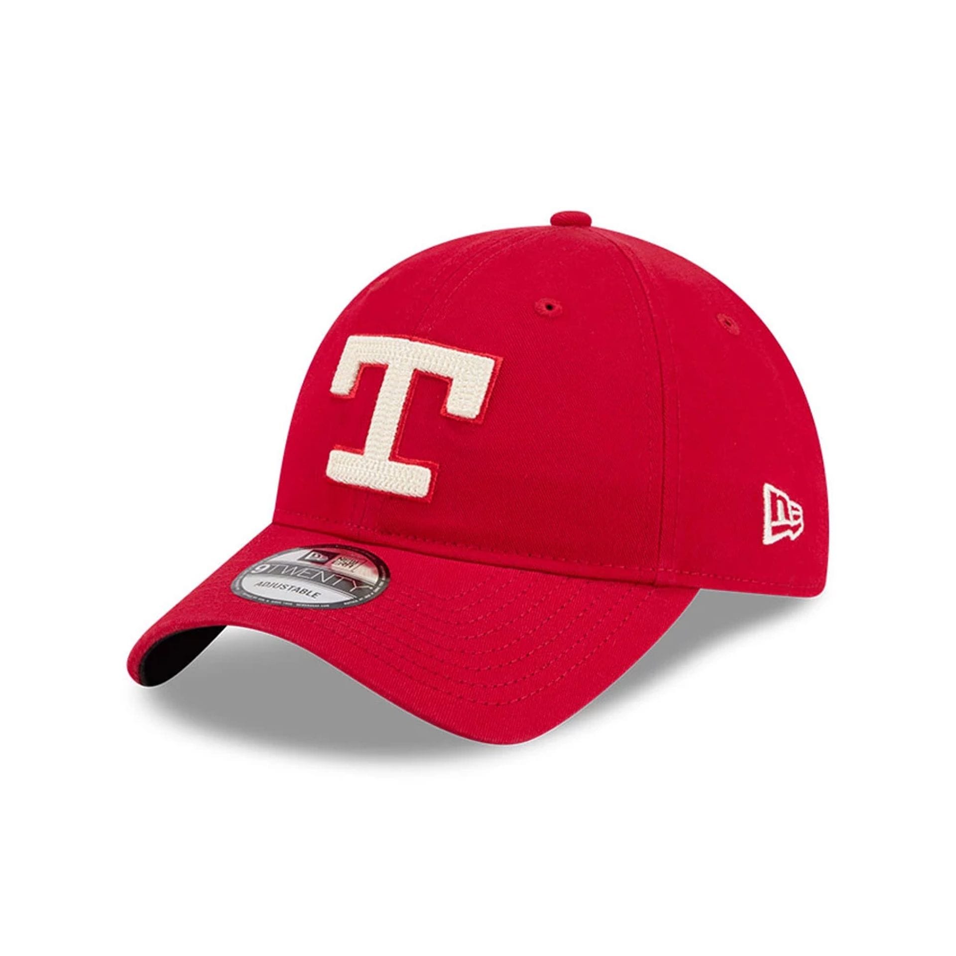 Pictured is this MLB City Connect Texas Rangers 9TWENTY cap in Red. 1