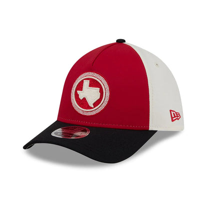 Pictured is this MLB City Connect Texas Rangers 39THIRTY M-Crown A-Frame Stretch Fit cap in red. 4