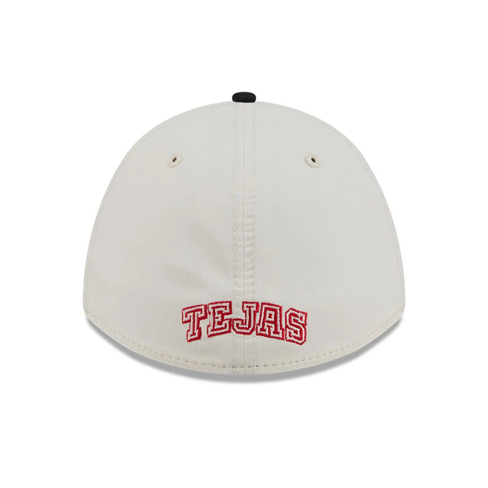 Pictured is this MLB City Connect Texas Rangers 39THIRTY M-Crown A-Frame Stretch Fit cap in red. 5