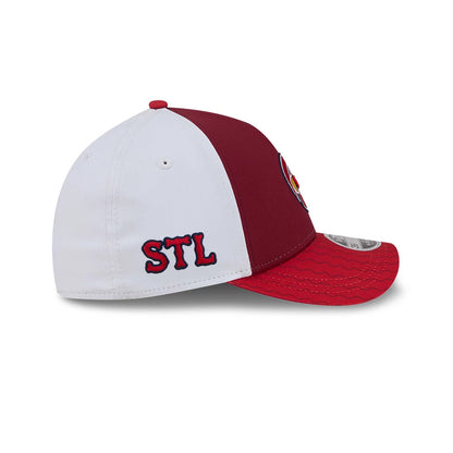 Pictured is this MLB City Connect St. Louis Cardinals 39THIRTY M-Crown A-Frame Stretch Fit cap in red. 5