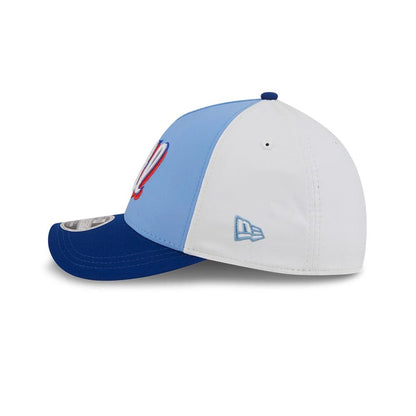 Pictured is this MLB City Connect Atlanta Braves 39THIRTY M-Crown A-Frame Stretch Fit cap in Blue. 6