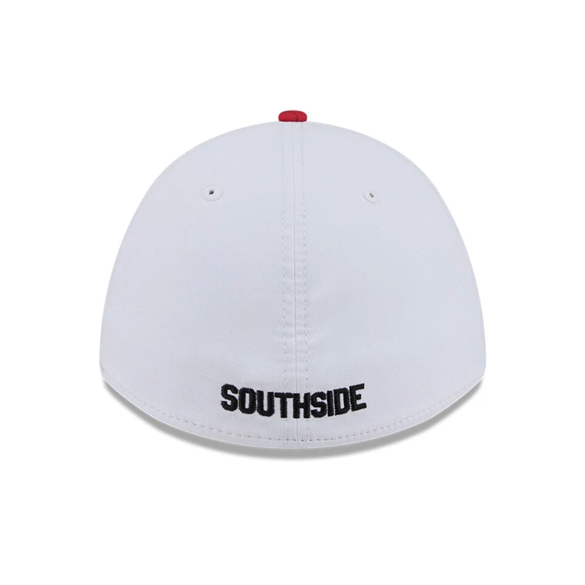 Pictured is this MLB City Connect Chicago White Sox 39THIRTY M-Crown A-Frame Stretch Fit cap in black. 5