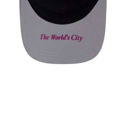 Pictured is this MLB City Connect New York Mets 39THIRTY M-Crown A-Frame Stretch Fit cap in Black. 2