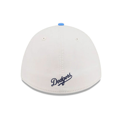 Pictured is this MLB City Connect LA Dodgers 39THIRTY M-Crown A-Frame Stretch Fit cap in navy. 5
