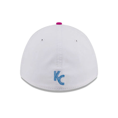 Pictured is this MLB City Connect Kansas City Royals 39THIRTY M-Crown A-Frame Stretch Fit cap in Blue. 7