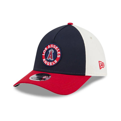 Pictured is this MLB City Connect LA Angels 39THIRTY M-Crown A-Frame Stretch Fit cap in navy. 4