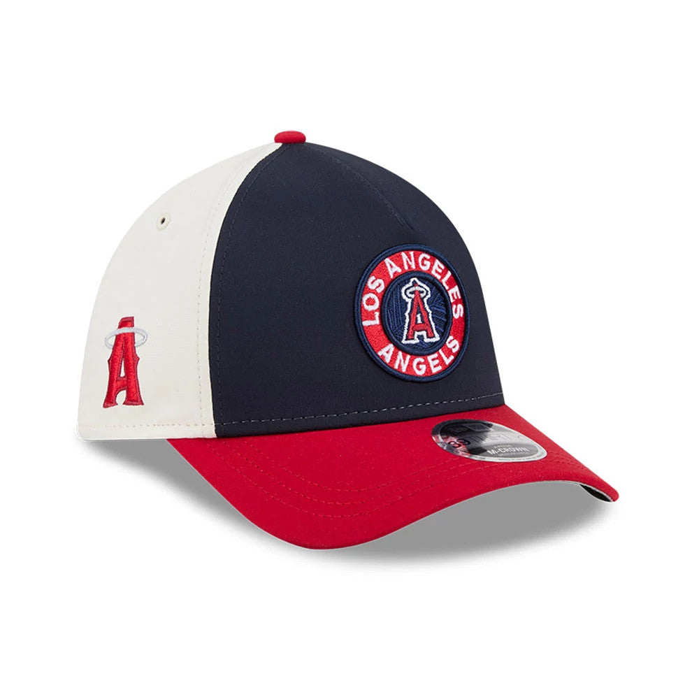 Pictured is this MLB City Connect LA Angels 39THIRTY M-Crown A-Frame Stretch Fit cap in navy. 1