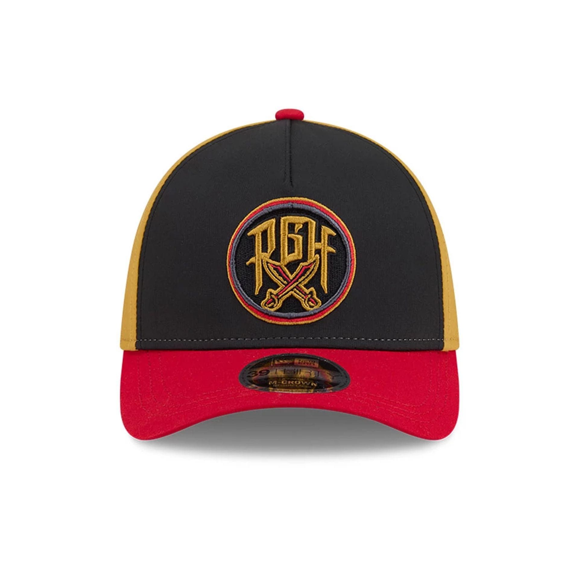 Pictured is this MLB City Connect Pittsburgh Pirates 39THIRTY M-Crown A-Frame Stretch Fit cap in black. 3