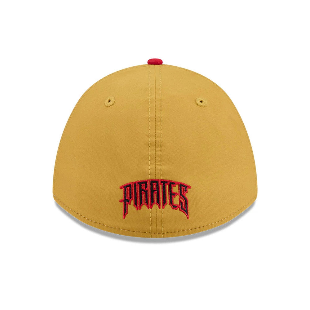 Pictured is this MLB City Connect Pittsburgh Pirates 39THIRTY M-Crown A-Frame Stretch Fit cap in black. 5