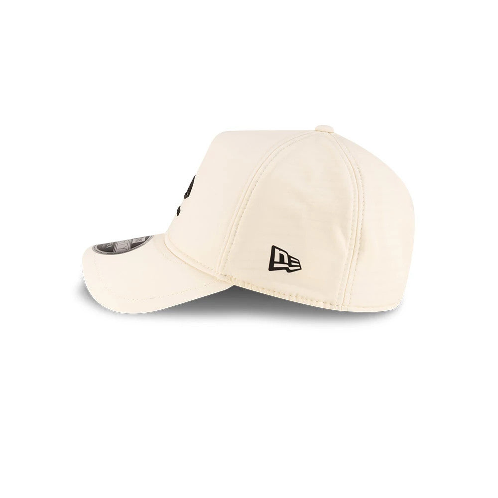 Pictured is this New Era 9FORTY Apex cap in light beige. 6