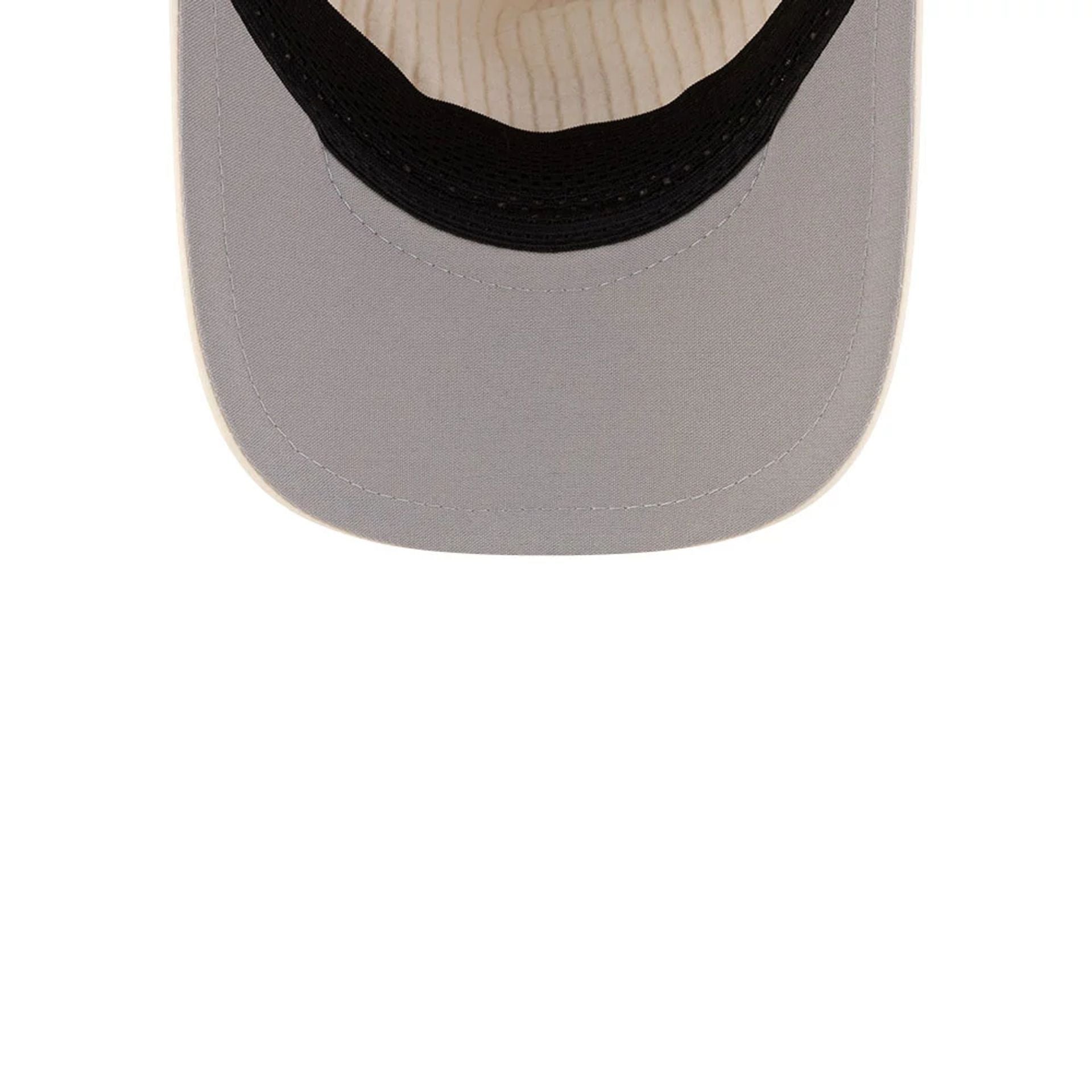 Pictured is this New Era 9FORTY Apex cap in light beige. 2