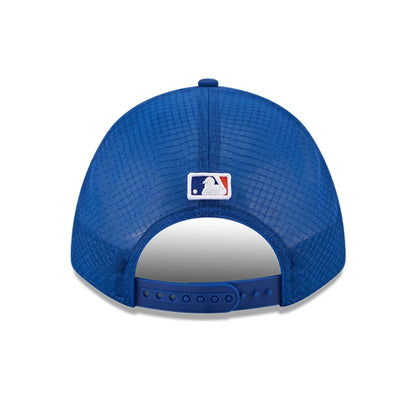 Pictured is this MLB Batting Practice 2026 New York Mets 9FORTY M-Crown A-Frame Adjustable cap in blue. 4