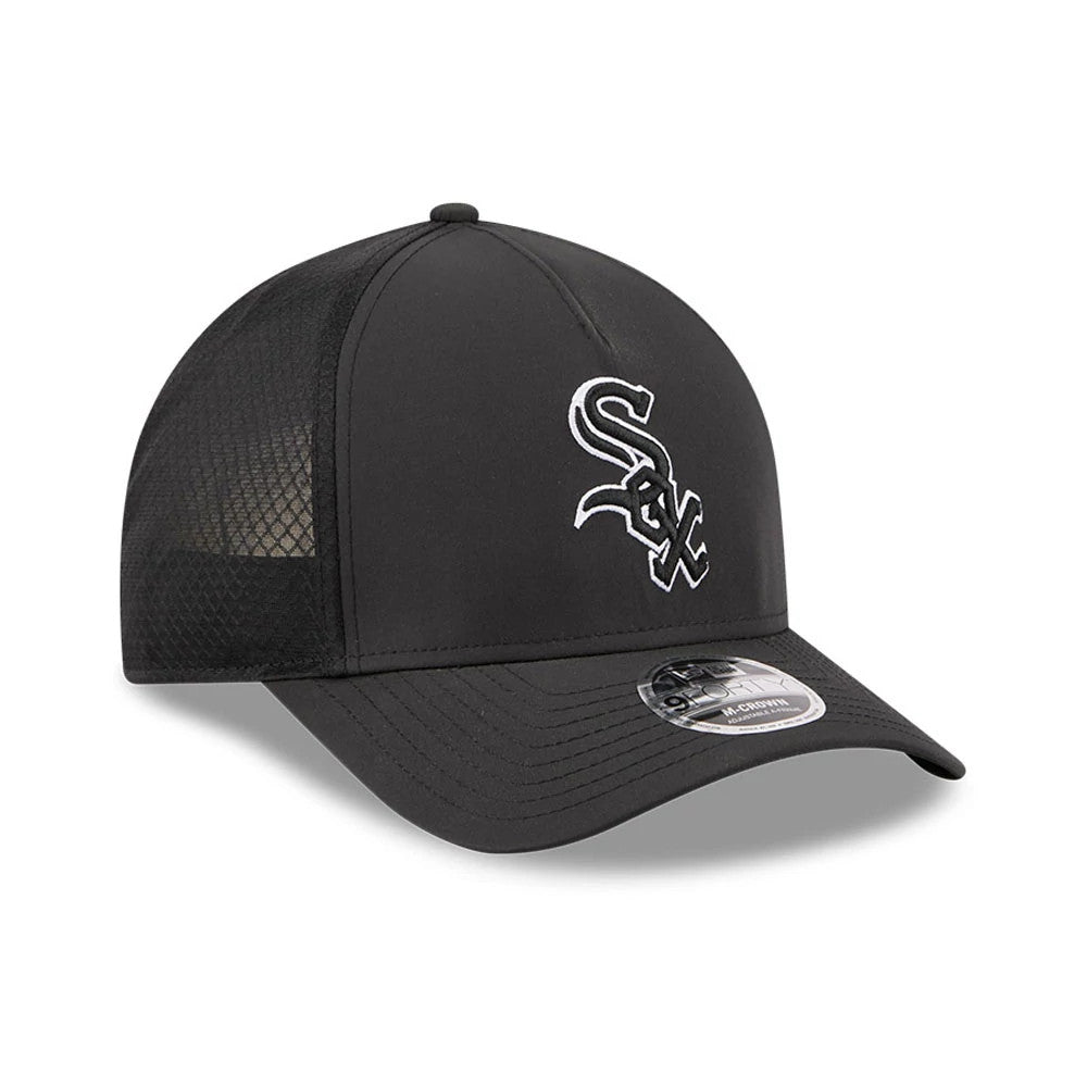 Pictured is this MLB Batting Practice 2026 Chicago White Sox 9FORTY M-Crown A-Frame Adjustable cap in black. 3